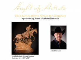 Bill Nebeker wins 2016 James Bowie Sculpture Award